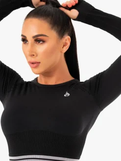 Freestyle Seamless Long Sleeve Crop