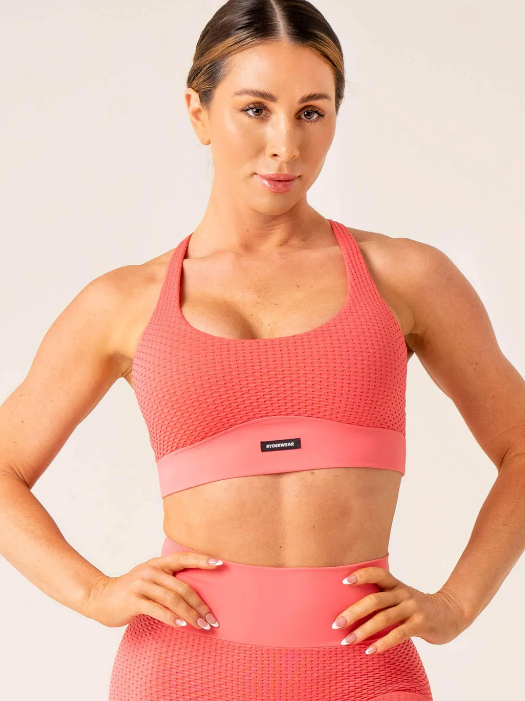 Honeycomb Seamless Sports Bra