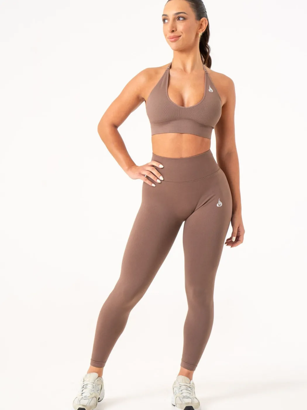 Lift Rib Seamless Halter Sports Bra