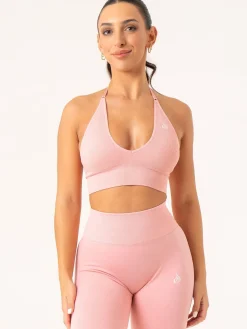 Lift Rib Seamless Halter Sports Bra