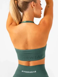 Lift Rib Seamless Halter Sports Bra