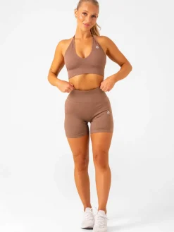 Lift Rib Seamless Halter Sports Bra