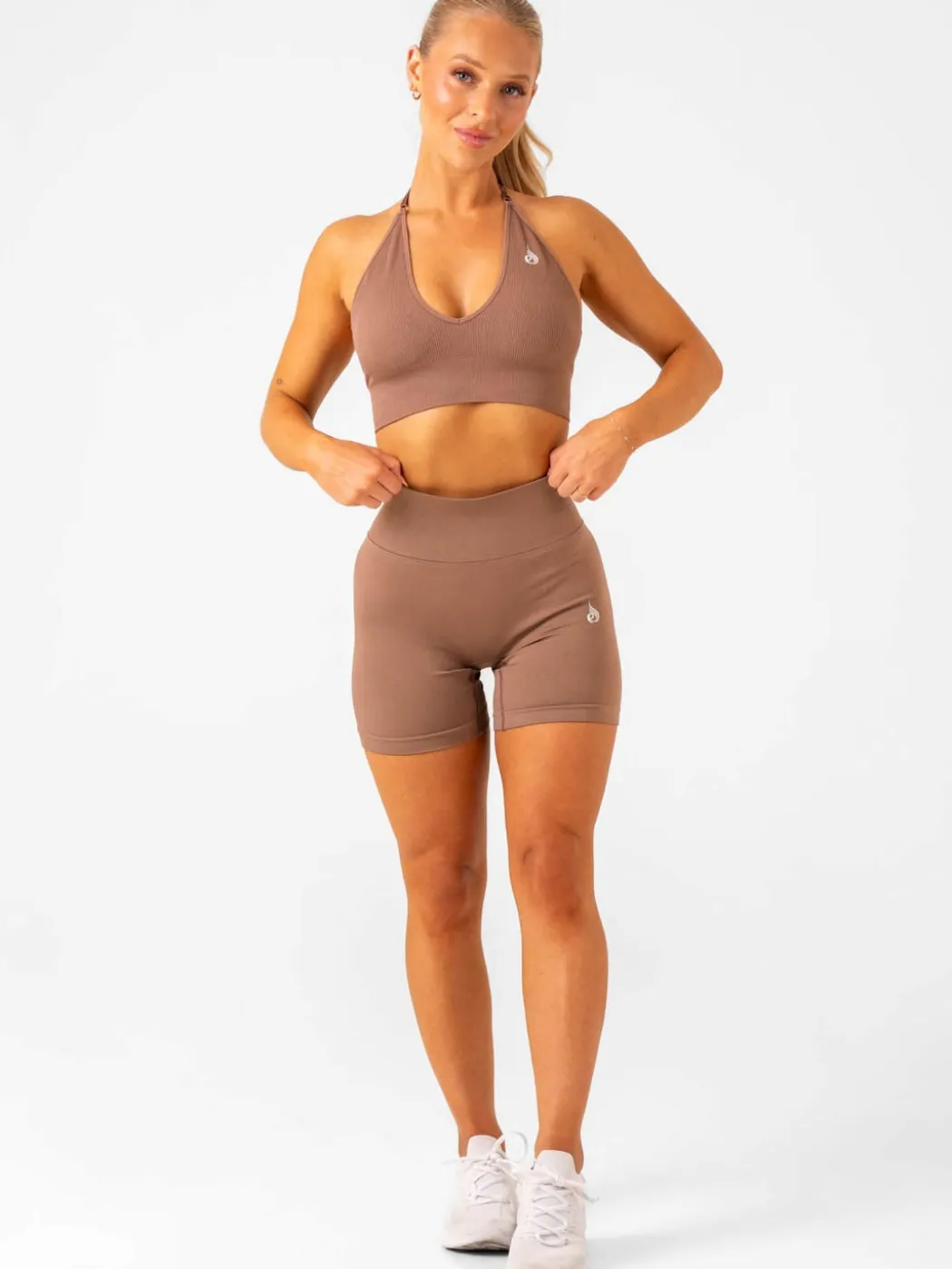 Lift Rib Seamless Halter Sports Bra