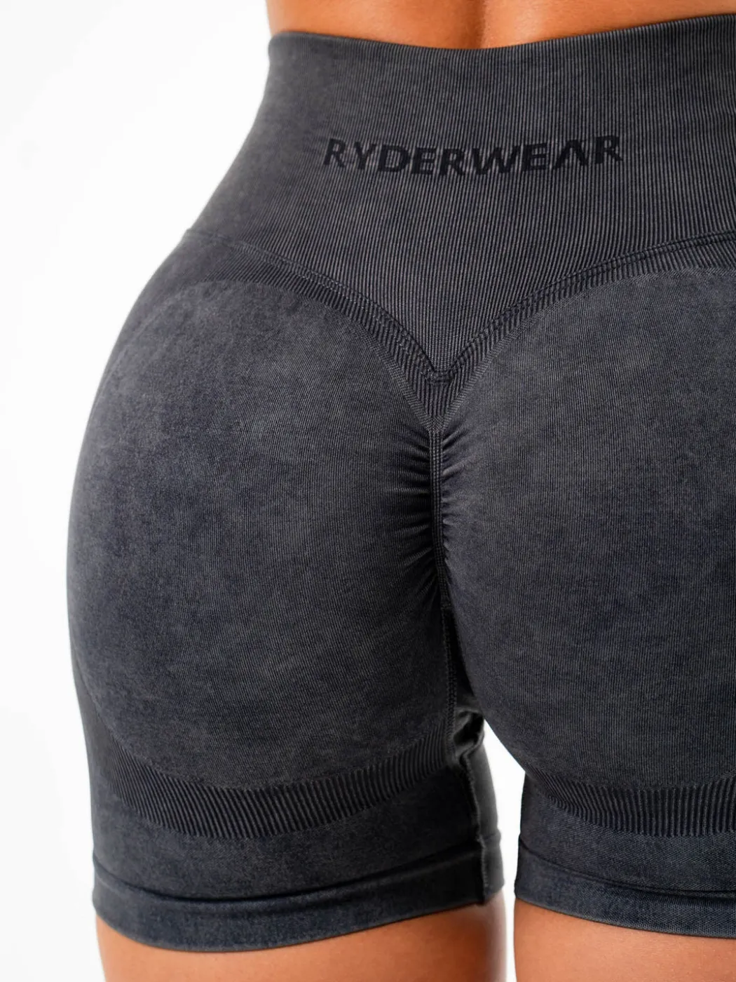 Stonewash Scrunch Seamless Shorts