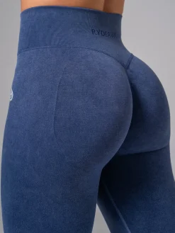 Stonewash Seamless Invisible Scrunch Leggings