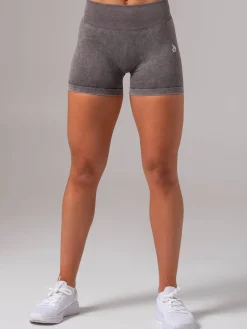 Stonewash Seamless V Back Shorts