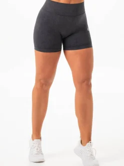 Stonewash Seamless V Back Shorts